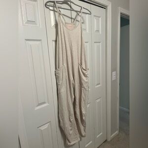 Free People Movement Hot Shot Onesie - Oatmeal Heather